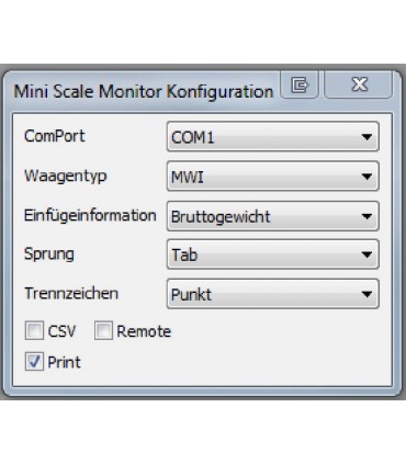 MiniScale_Monitorsoftware
